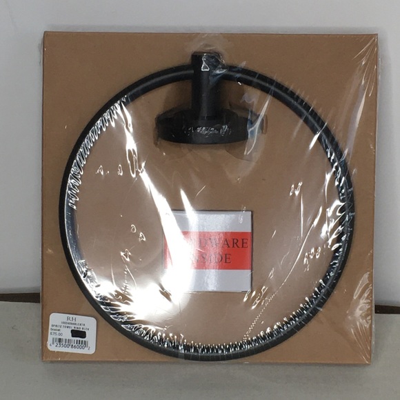Restoration Hardware Spritz Towel Ring | Finish: Bronze/Matte Black - Picture 3 of 5